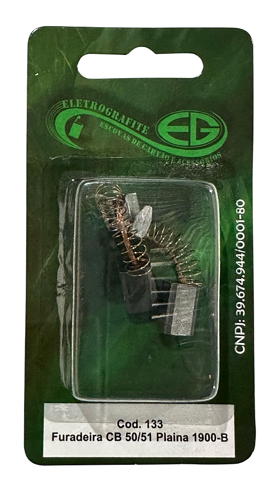 Escova de Carvao - Furadeira CB 50/51 / Plaina 1900B/9030/6016BR/6300L/8419B / Tupia 3700B