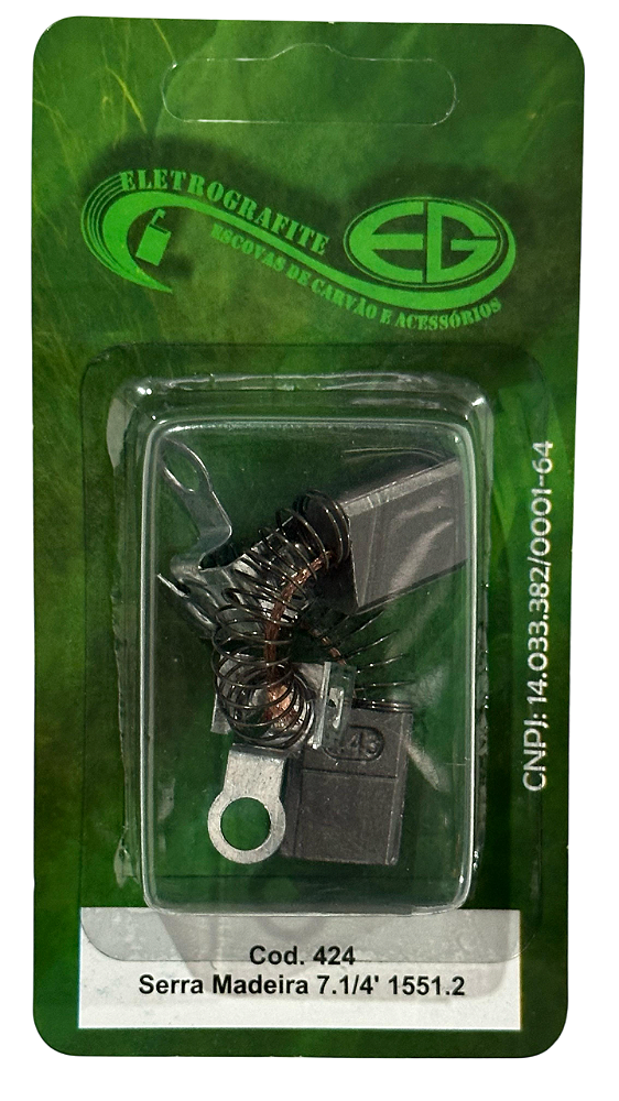 Escova de carvao - serra madeira 7.1/4" 1551.2 nova - Unidade