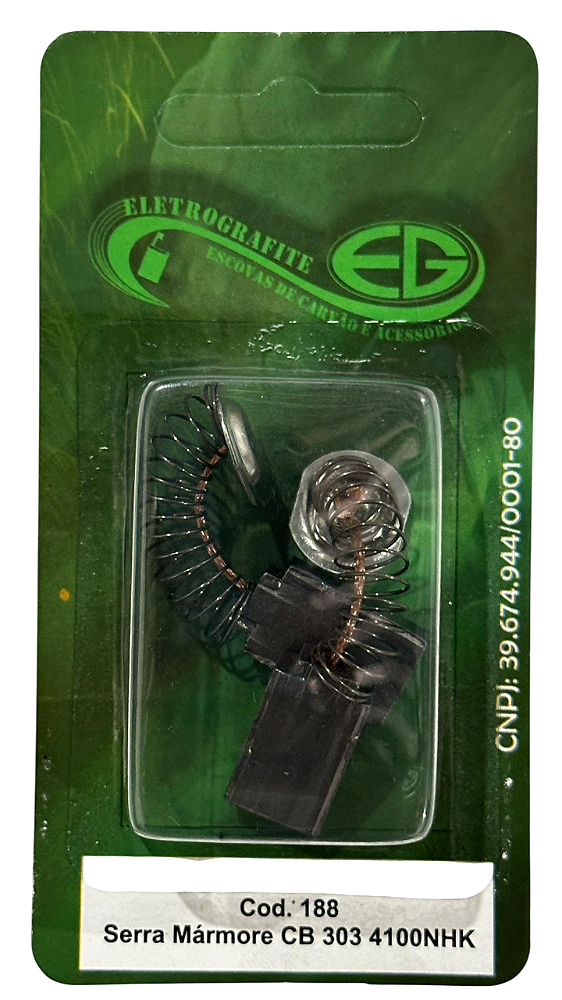 Escova de Carvao - Serra Marmore CB 303/327 4100 NHK/4100 NSZ/MT 410/MCC 400