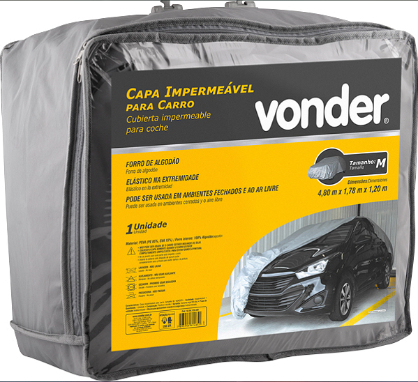 CAPA IMPERMEAVEL P/CARRO TAM.M - VONDER