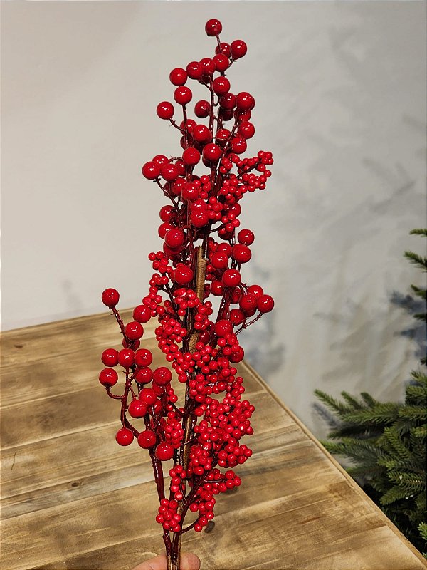 GALHO BERRY MISTO VERMELHO 77CM