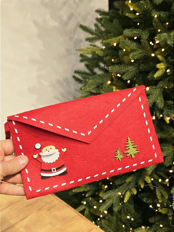 PENDENTE DECORATIVO ENVELOPE PARA PAPAI NOEL 25CM
