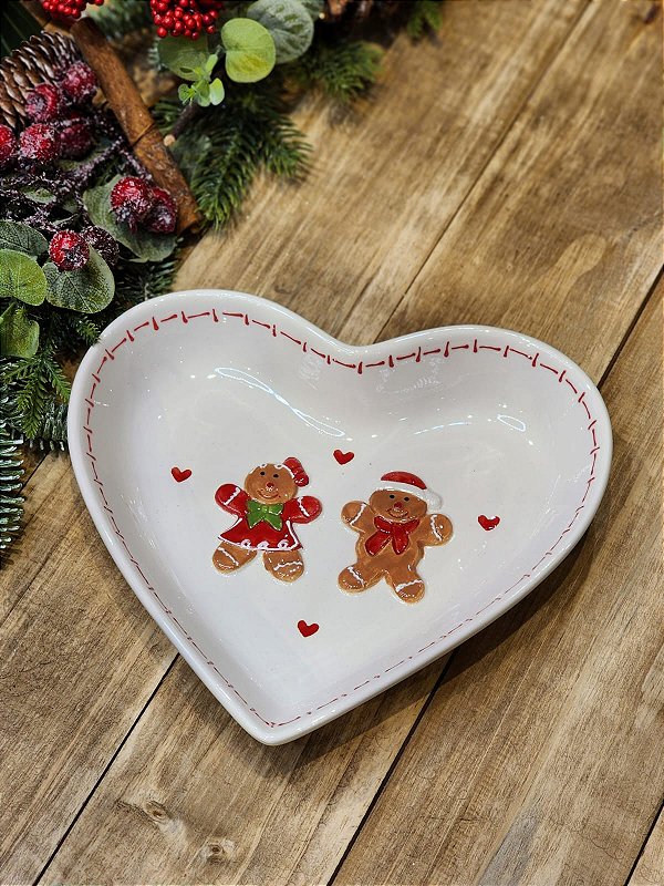 PETISQUEIRA CORAÇÃO GINGERBREAD - 17CM