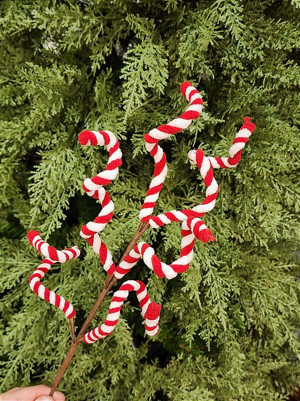 GALHO DECORATIVO CANDY CANNE 56CM