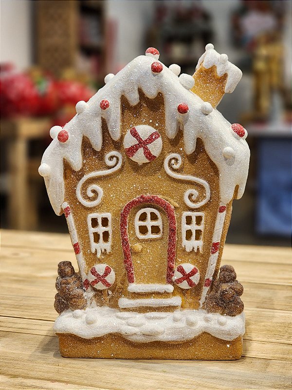 CASA GINGERBREAD COM LED 24CM