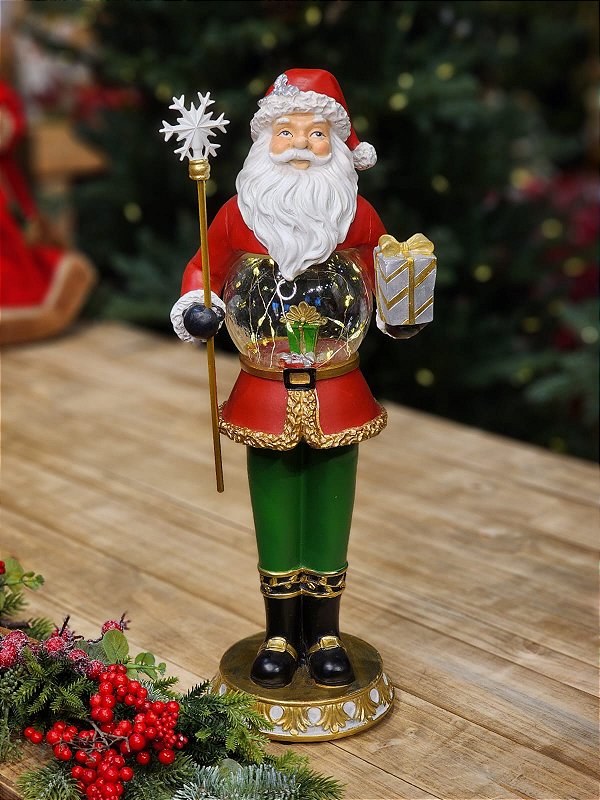 SOLDADO PAPAI NOEL COM GLOBO  47CM
