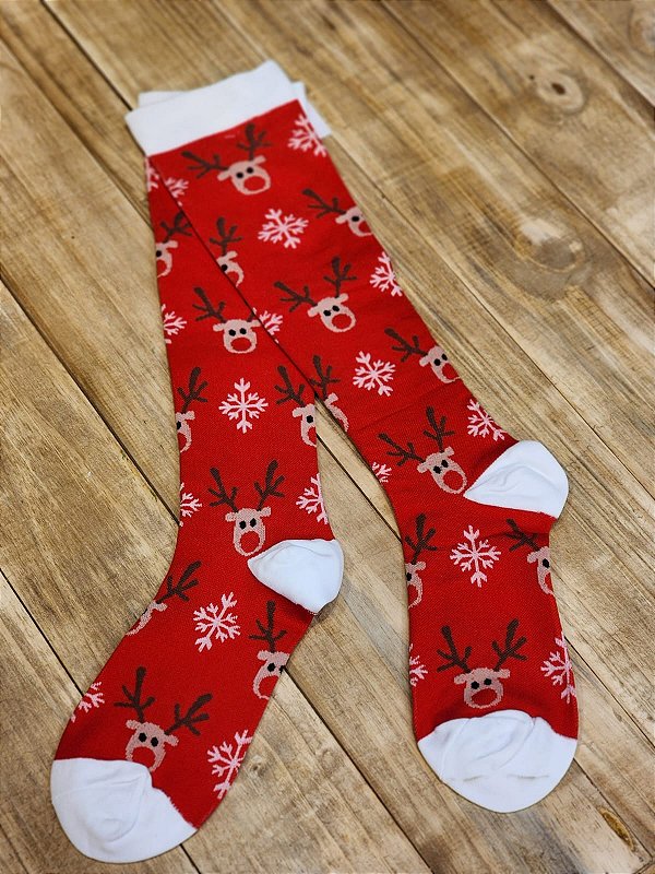 MEIA DE RENA PARA MANHÃ DE NATAL