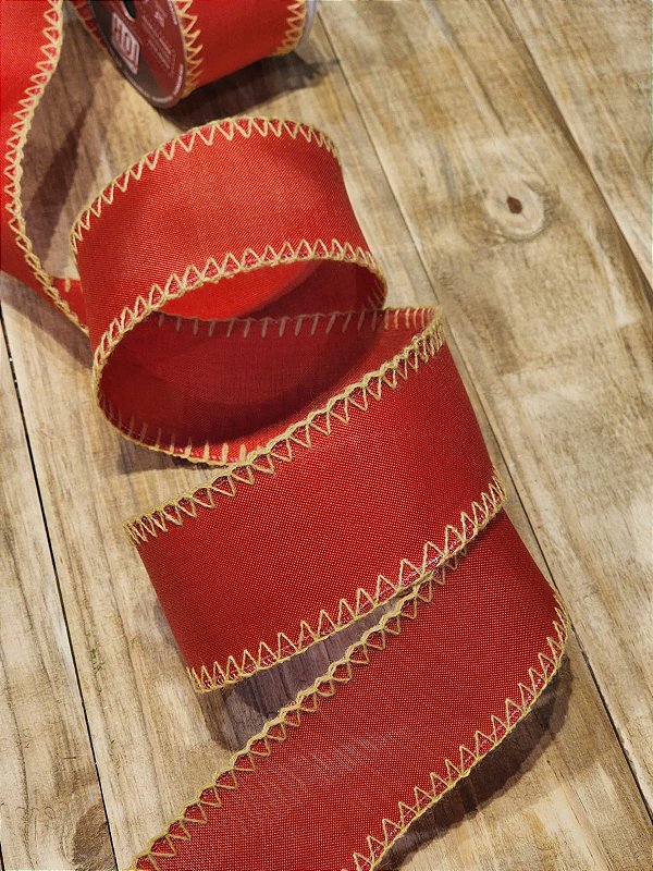 FITA ARAMADA VERMELHA 6,3CM x 9,14M
