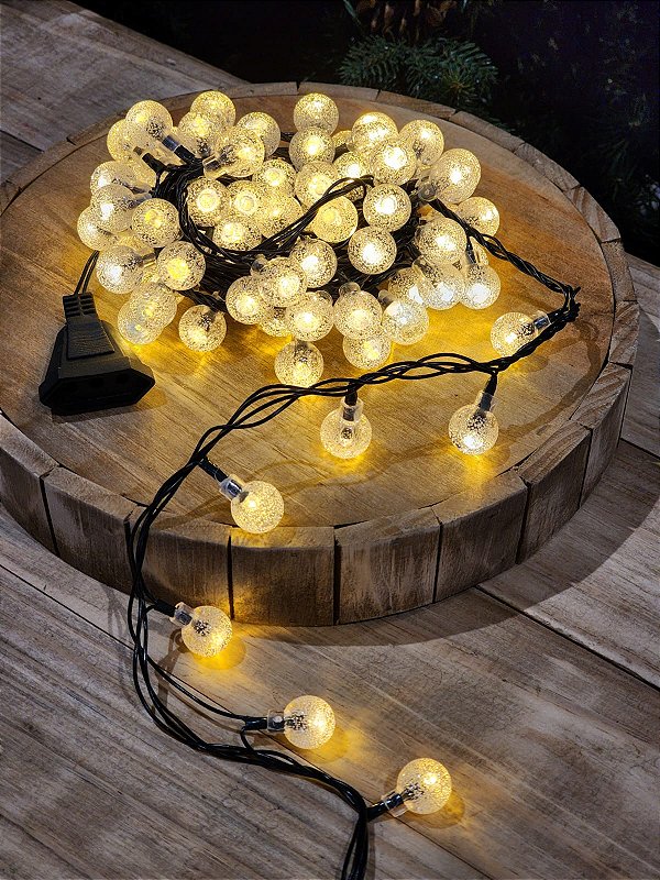 PISCA BOLINHA WARM 80 LEDS 5 METROS M/F 127V