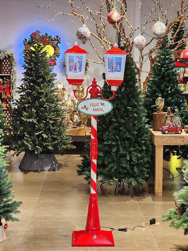 POSTE DUPLO COM CENÁRIO LUZ E SOM 1,79M BIVOLT