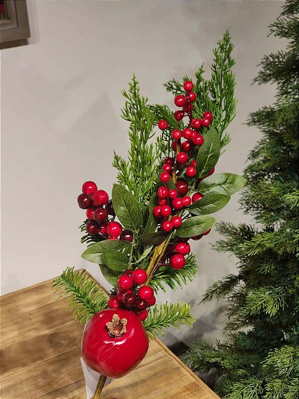 GALHO DECORATIVO COM ROMÃ 71CM