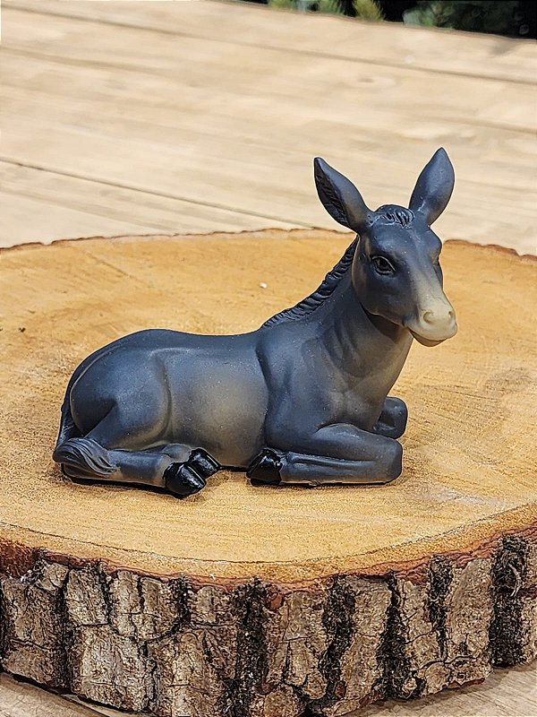 BURRINHO DEITADO EM RESINA 10CM