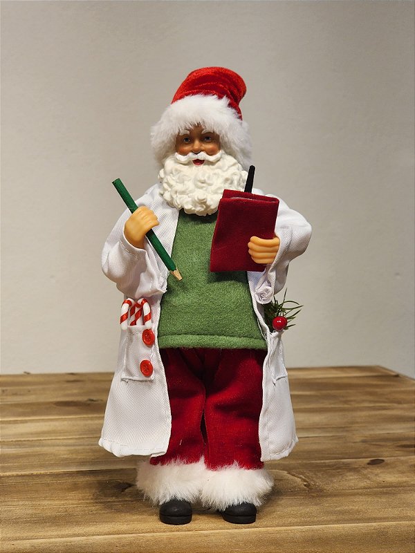 PAPAI NOEL DOUTOR - COLECIONÁVEL - 28CM