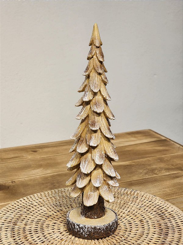 ÁRVORE DECORATIVA GINGERBREAD EM RESINA 26CM