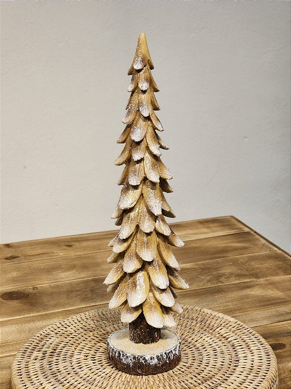 ÁRVORE DECORATIVA GINGERBREAD EM RESINA 33CM