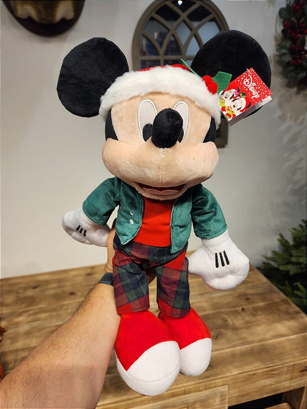 MICKEY PELUCIA XADREZ 49CM