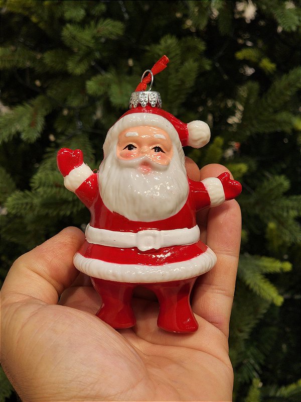 PENDENTE NOEL VERMELHO E BRANCO 11,5CM
