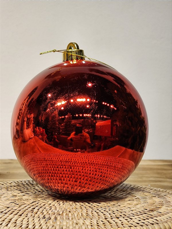 BOLA TRADICIONAL VERMELHO COM 1 UNID 15CM