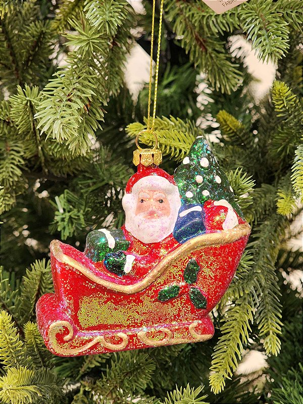 PENDENTE ORNAMENTO NOEL NO TRENO 10,5CM