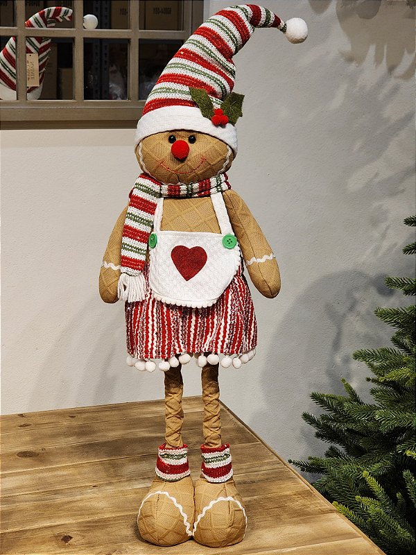 BONECO GINGERBREAD EXTENSIVEL 75CM