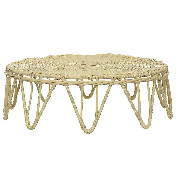 CESTO DECORATIVO REDONDO BEGE 35CM
