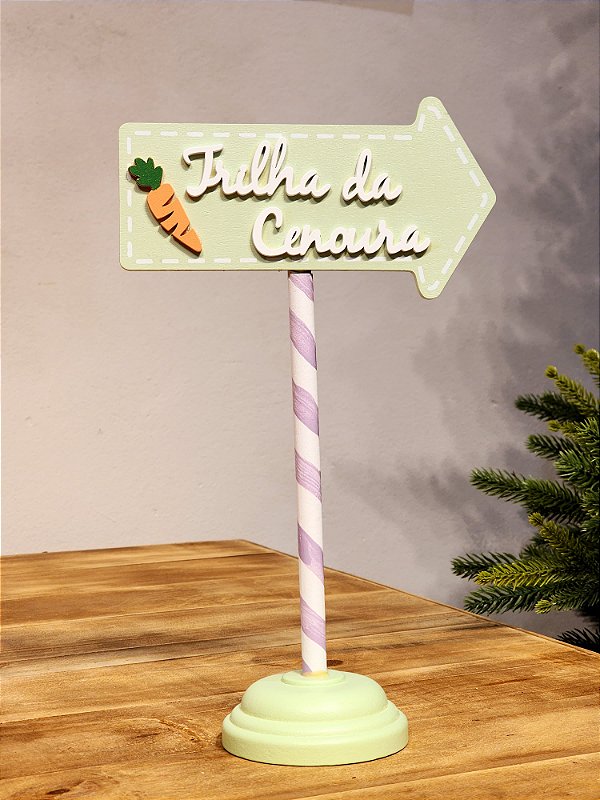 PLACA DECORATIVA TRILHA DA CENOURA 30,5CM