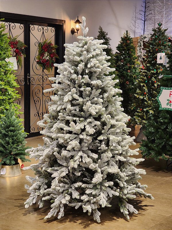 ÁRVORE SUPER LUXO NEVADA CANCUN 1524 GALHOS 2,10CM