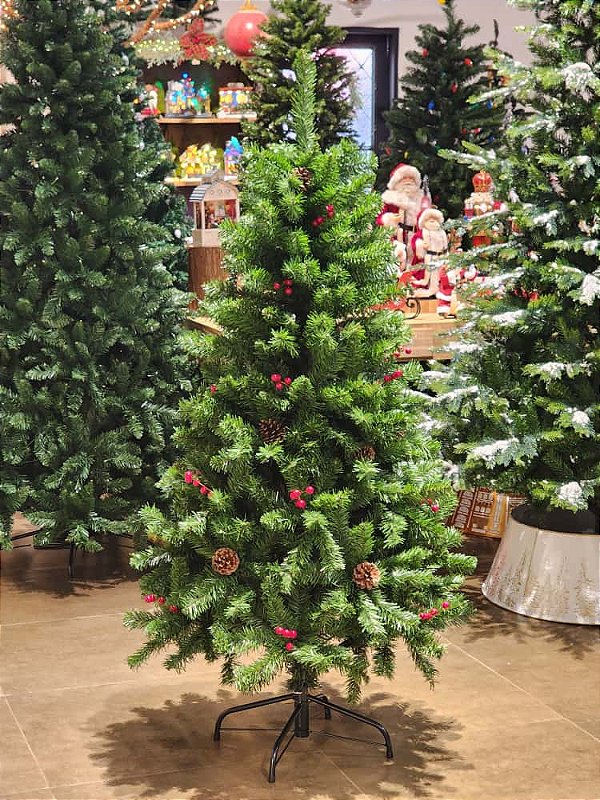 ÁRVORE PINHEIRO BERRY E PINHA 530 GALHOS 1,50CM