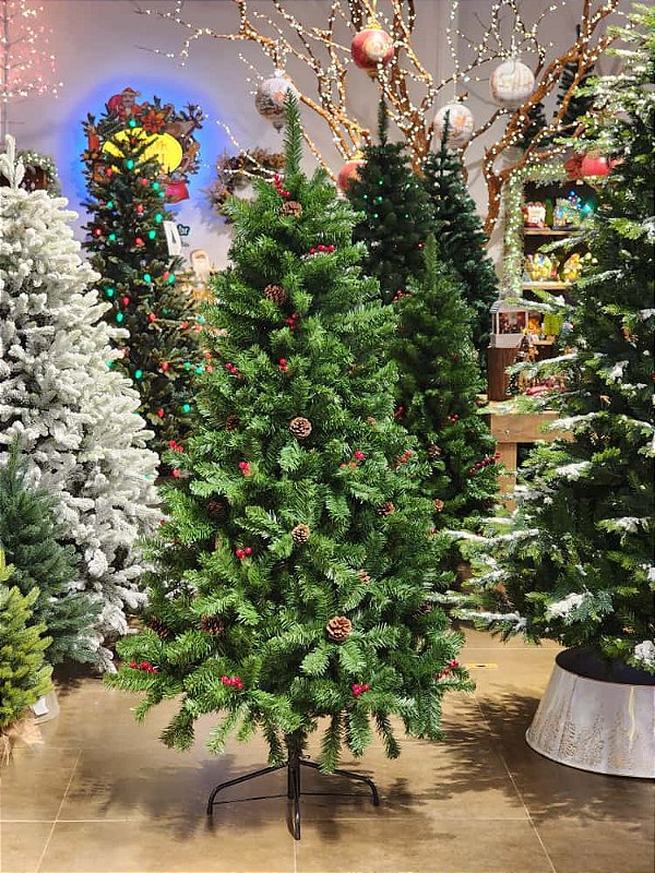 ÁRVORE PINHEIRO BERRY E PINHA 810 GALHOS 1,80CM