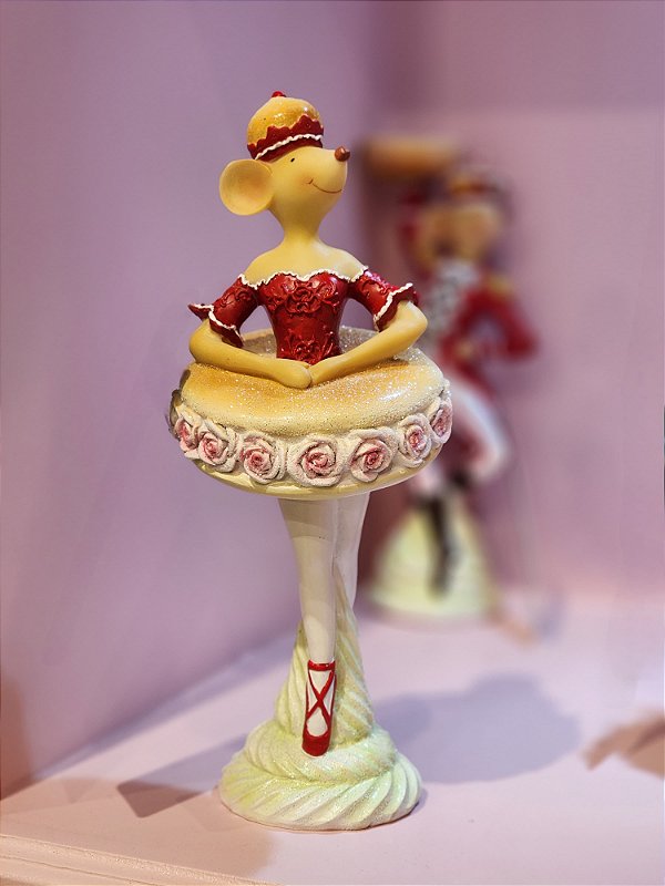 RATINHA BAILARINA MARROM 25CM - PRÉ VENDA 2025