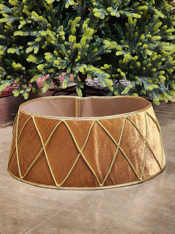 SAIA VELUDO DOURADA DESMONTÁVEL 62CM