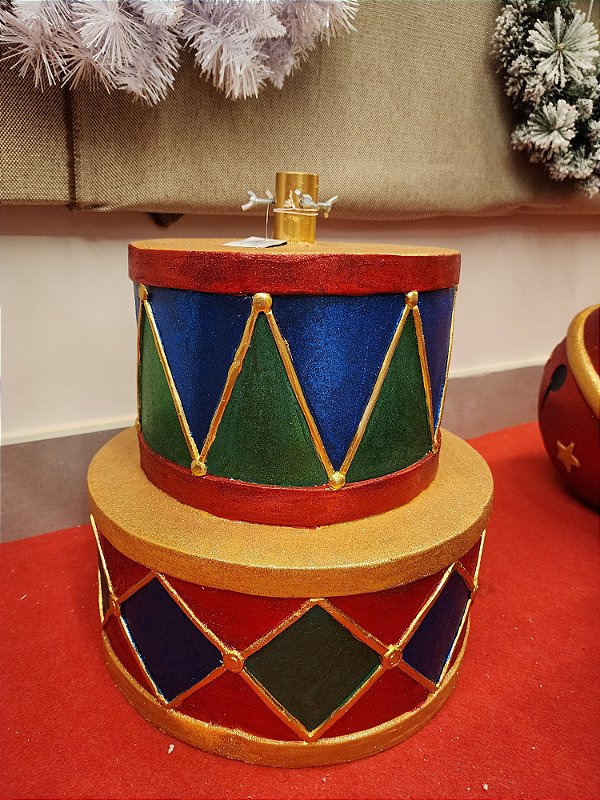 BASE PARA ÁRVORE DE NATAL TAMBOR 46CM - PRÉ VENDA 2025