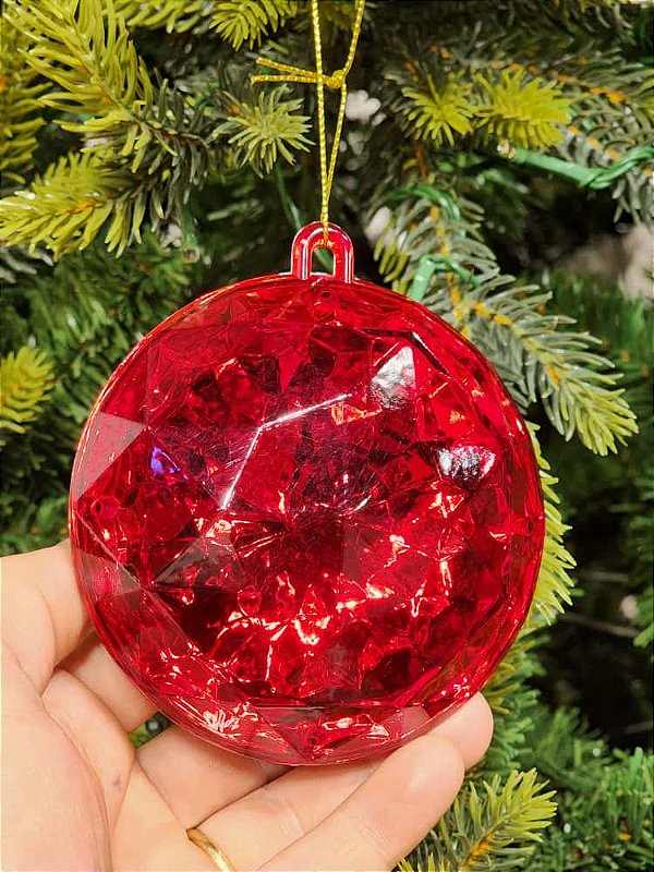 PENDENTE ORNAMENTO JOIA VERMELHA 10,5CM