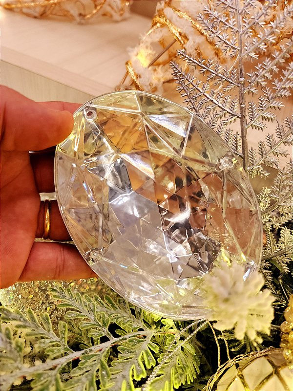 PENDENTE ORNAMENTO JOIA PRATA 13,5CM - PRÉ VENDA 2025
