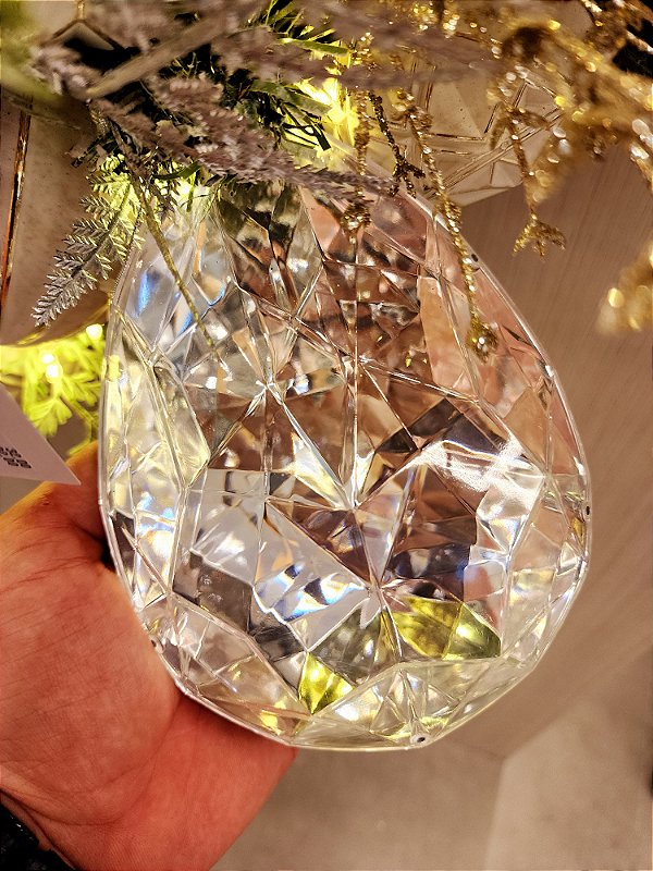 PENDENTE ORNAMENTO JOIA PRATA 23CM - PRÉ VENDA 2025