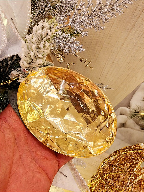 PENDENTE ORNAMENTO JOIA OURO 13,5CM - PRÉ VENDA 2025