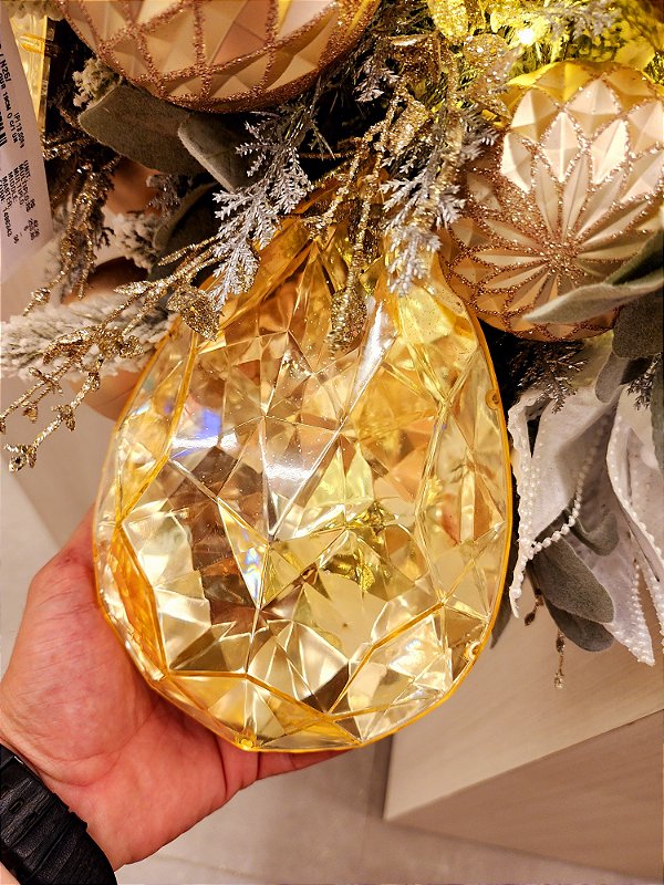 PENDENTE ORNAMENTO JOIA OURO 19CM - PRÉ VENDA 2025