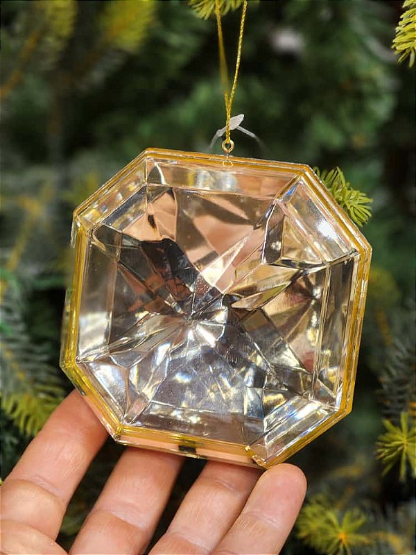 PENDENTE ORNAMENTO JOIA PRATA 10CM