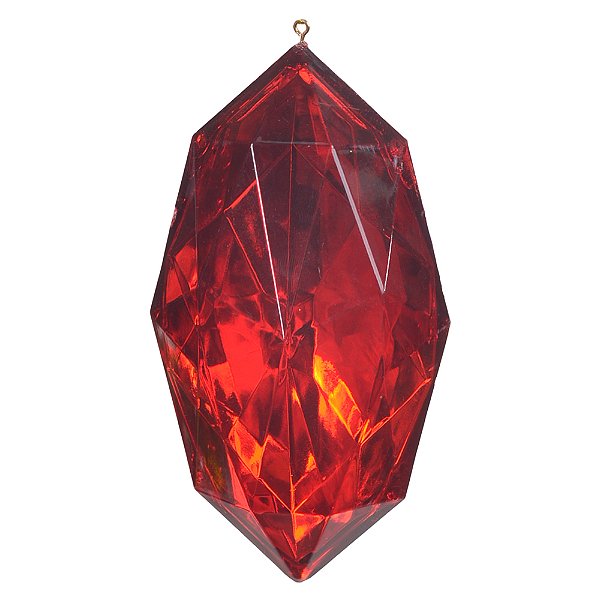 PENDENTE ORNAMENTO JOIA VERMELHA 13,5CM - PRÉ VENDA 2025