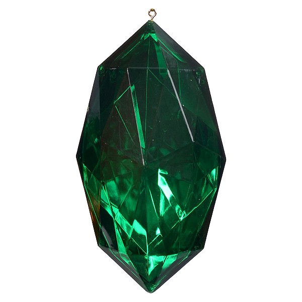 PENDENTE ORNAMENTO JOIA VERDE 13,5CM - PRÉ VENDA 2025