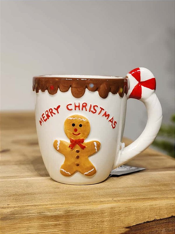 CANECA DECORATIVA GINGERBREAD 11CM