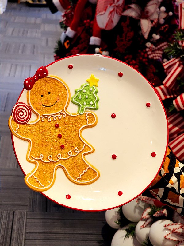 PRATO DE SOBREMESA GINGERBREAD