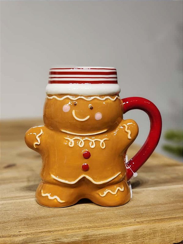 CANECA DECORATIVA GINGERBREAD 12CM