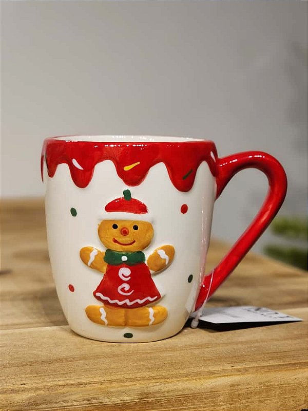 CANECA DECORATIVA GINGERBREAD 10CM