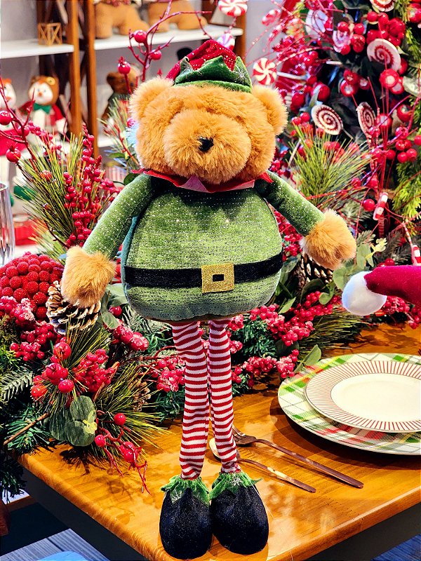 URSO EM PÉ VERDE 47CM - PRÉ VENDA 2025