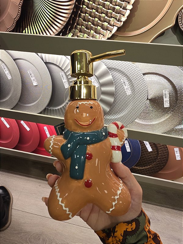 PORTA SABONETE GINGERBREAD 18CM - PRÉ VENDA 2025
