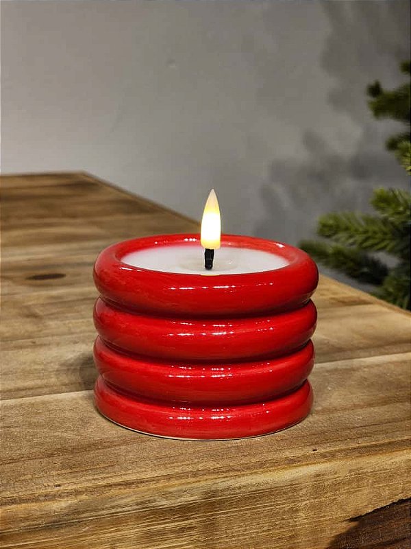 VELA ELETRÔNICA VERMELHA