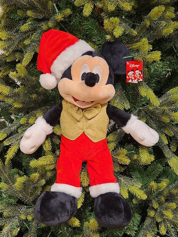 MICKEY SENTADO PELUCIA COM CHAPÉU 45CM