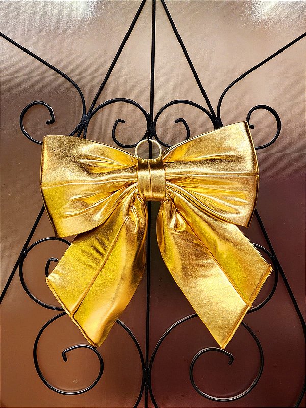 LAÇO TECIDO METALIZADO OURO MÉDIO