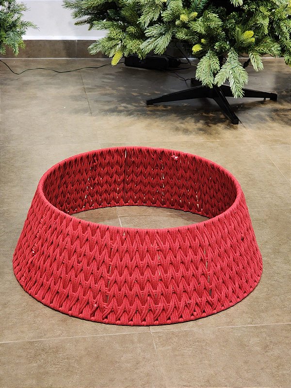 SAIA RÍGIDA TRANÇADA VERMELHA 67CM